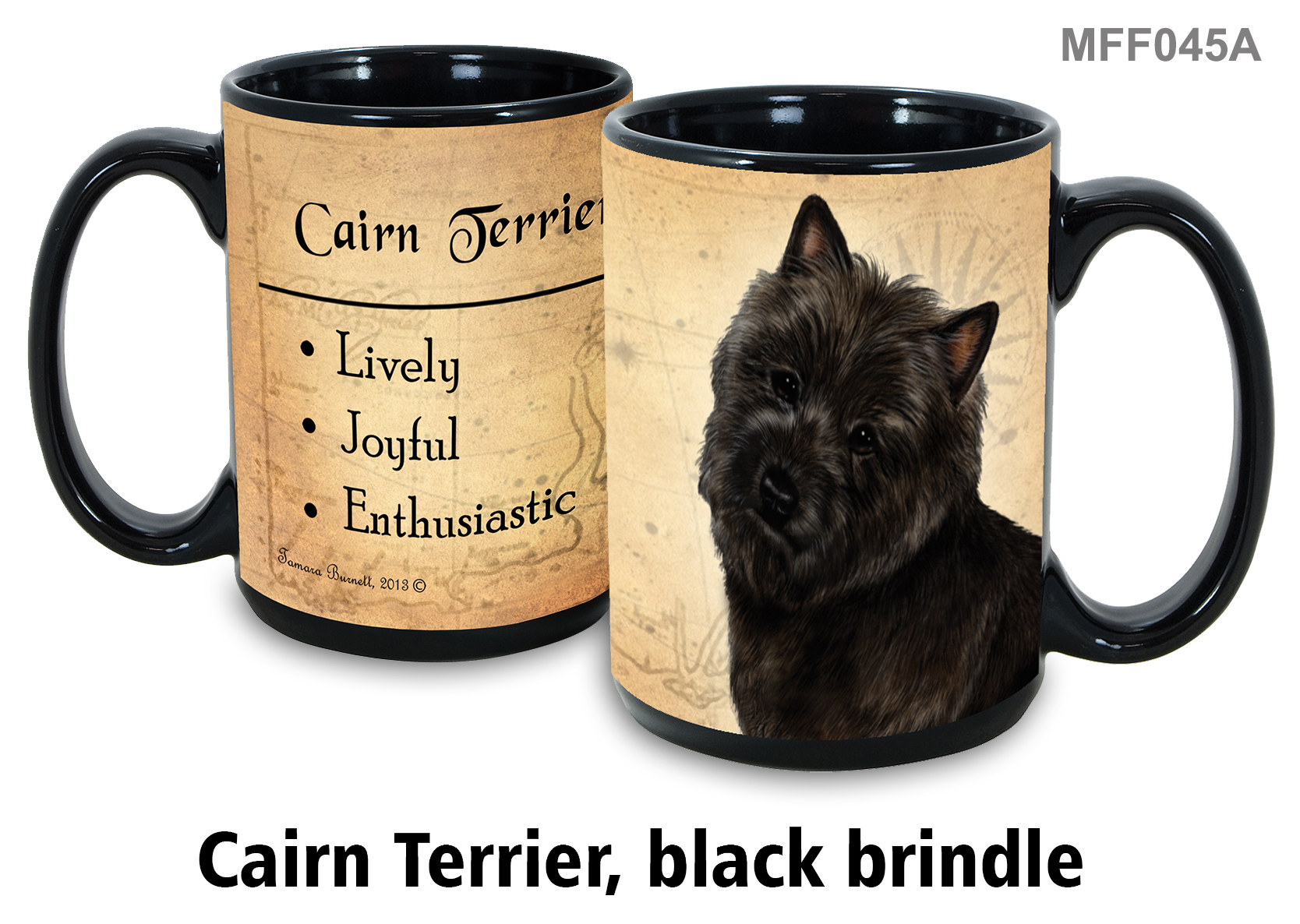 An image of product 20515 Cairn (Black) Terrier - My Faithful Friends Mug 15 oz