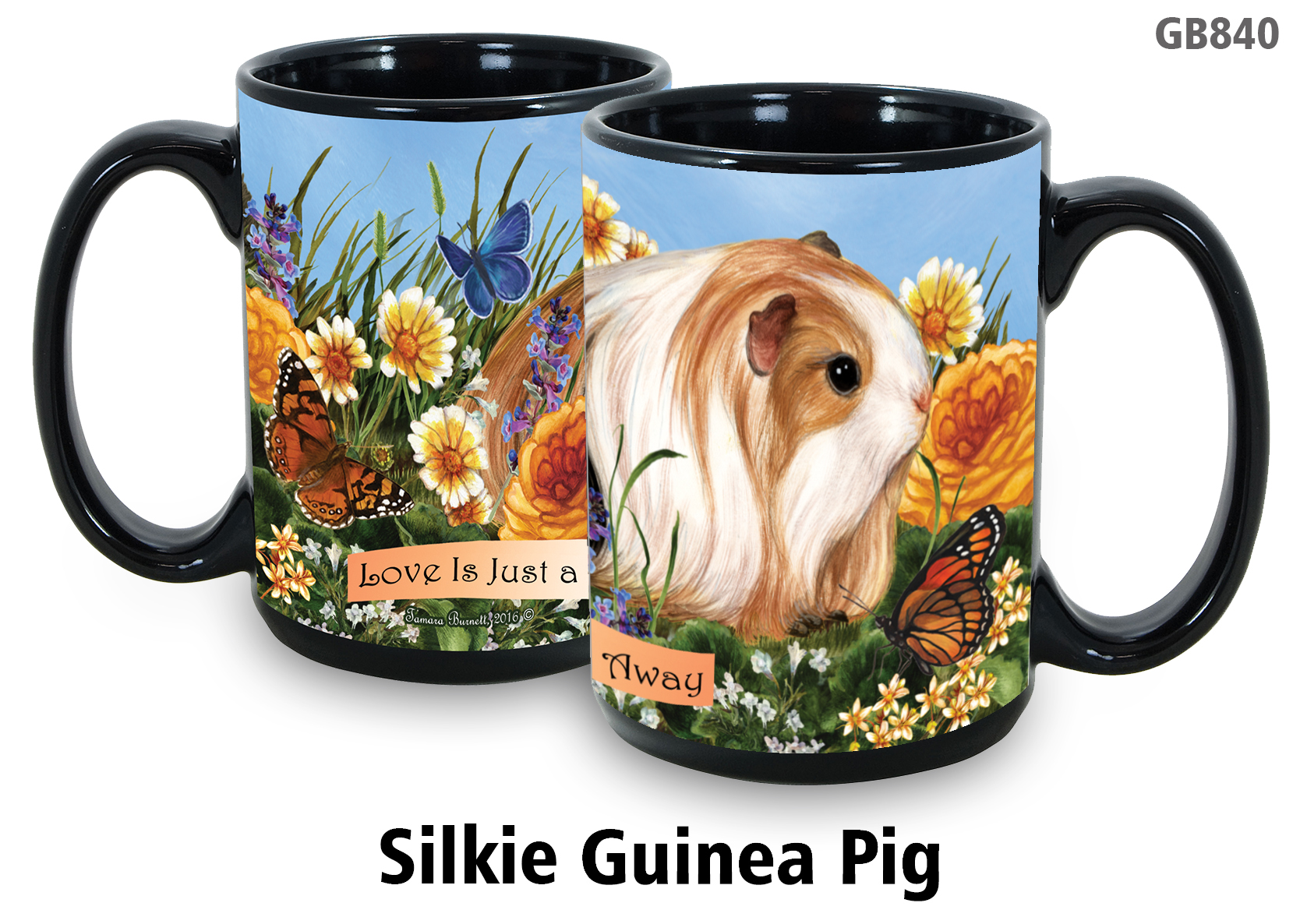Guinea Pig Silkie - Garden Party Fun Mug 15 oz Image