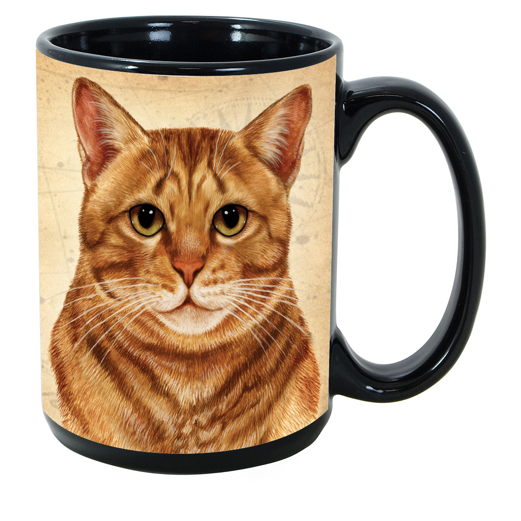 Tabby (Orange) Cat - My Faithful Friends Mug 15 oz Image