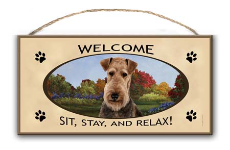 Airedale - Welcome Sign Image