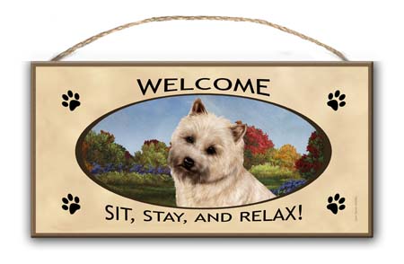 Cairn Terrier - Welcome Sign Image