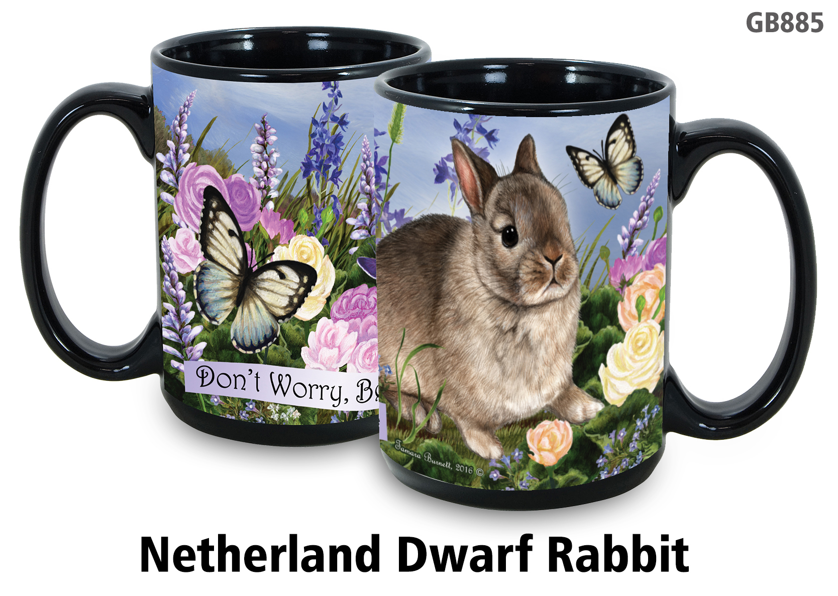Rabbit Netherland Dwarf - Garden Party Fun Mug 15 oz Image