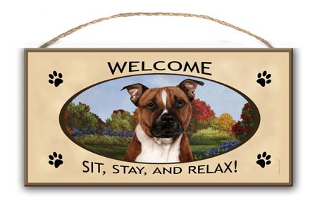 Pit Bull - Welcome Sign image sized 450 x 294