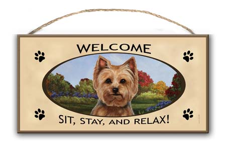 Yorkie - Welcome Sign image sized 450 x 294